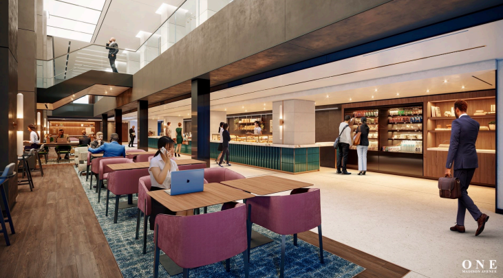 One Madison - amenity tenant lounge